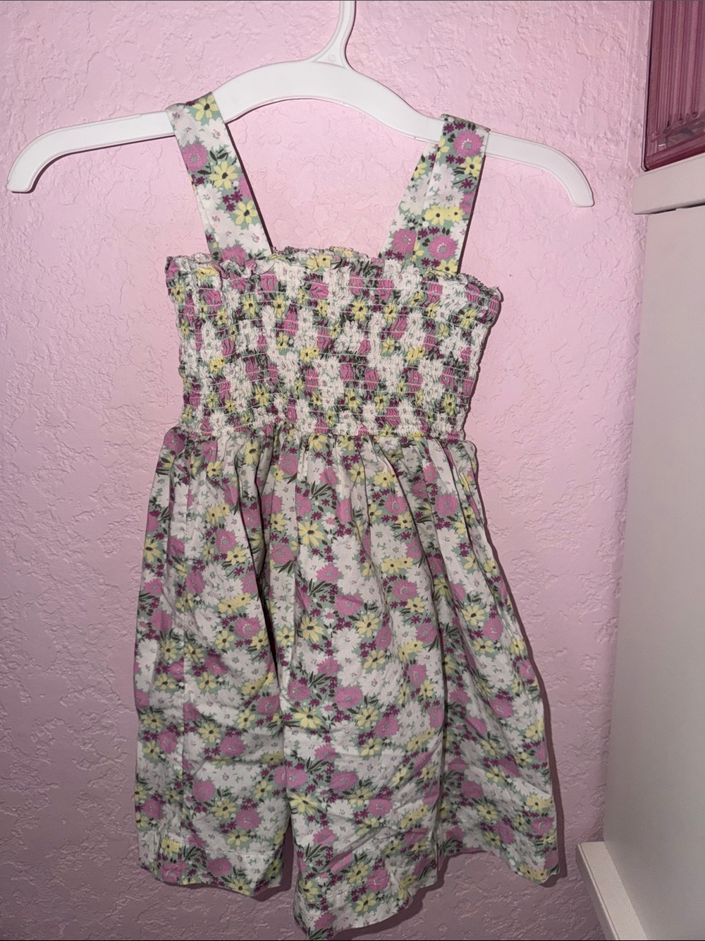 Baby gap Pink Floral Smocked Sundress